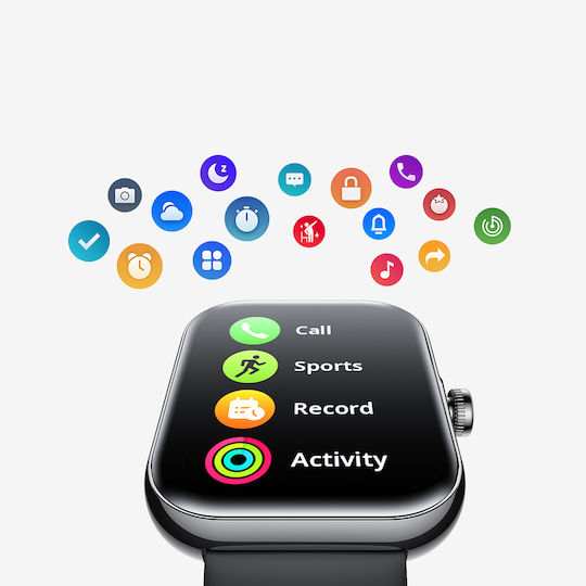 Joyroom JR-FT5 Plus Smartwatch mit Pulsmesser (Schwarz)