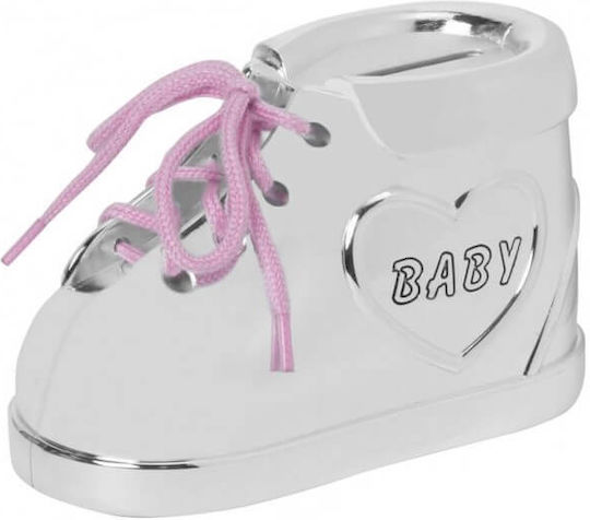 Bambino by Juliana Copil Cutiuta de bani Metalic Argintiu 10x5.5x7cm
