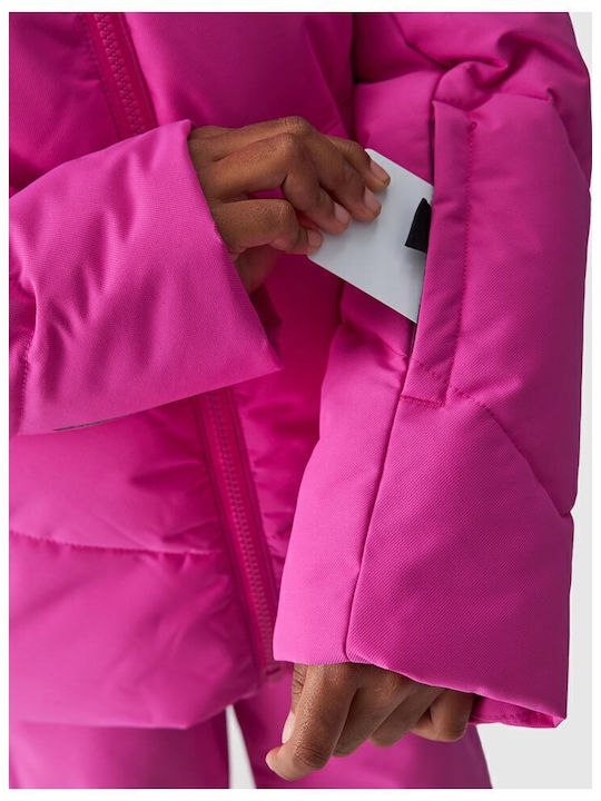 Kinder Freizeitjacke mit Kapuze Fuchsie