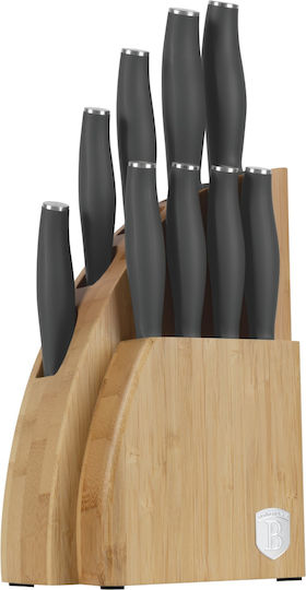 Berlinger Haus Anthracite Collection Set Cuțite Cu Bază Din Oțel Inoxidabil 9 Bucăți