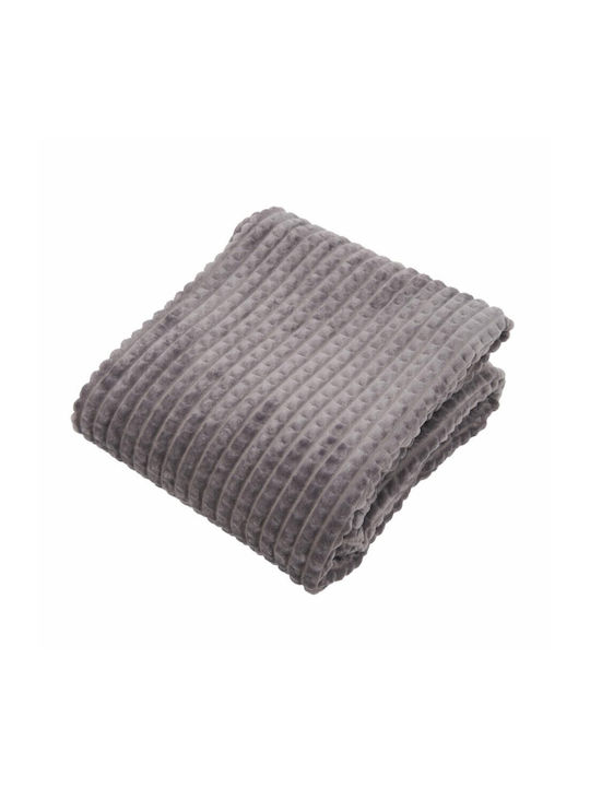Heinner Fleece Blanket Single 150x200cm Gray