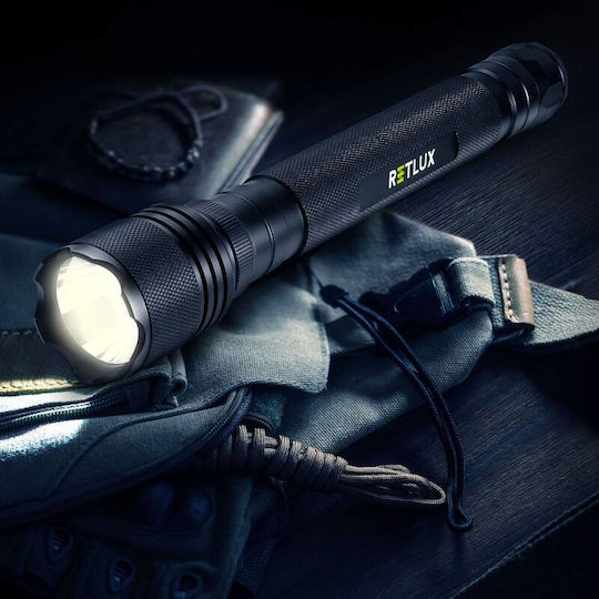 Retlux Lanternă LED IP44 cu Luminozitate Maximă 350lm Negru