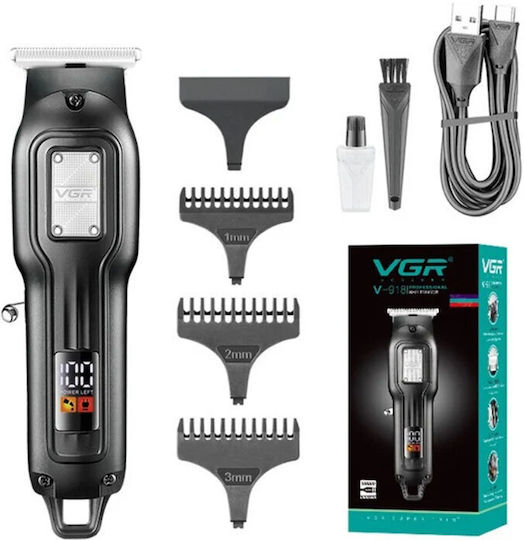 VGR Professional Hair Clipper Black V-918