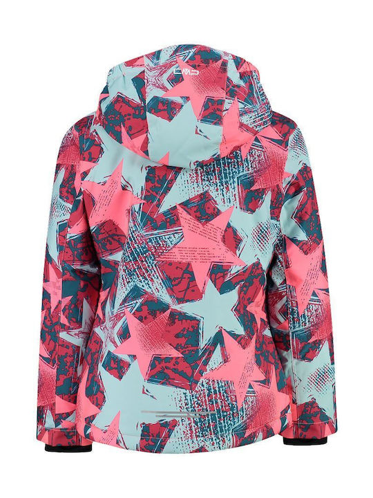 CMP Kinderjacke mit Kapuze Pink/Turquoise