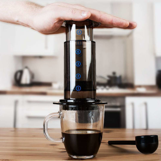 Aerobie Aeropress Original Καφετιέρα Φίλτρου Χειρός Πλαστική Μαύρη 200ml