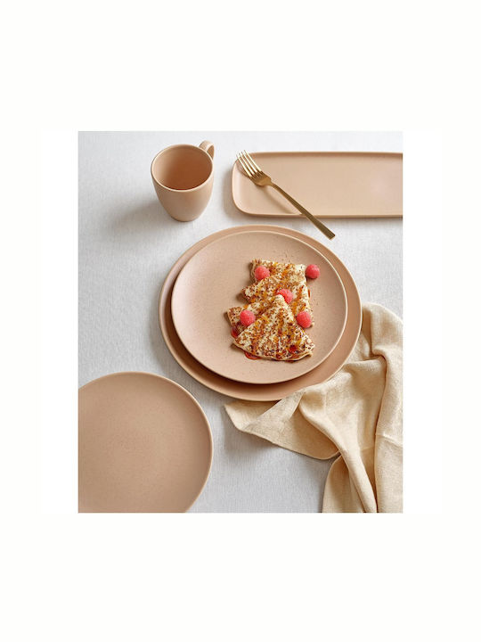 Costa Verde Teller Suppe aus Porzellan Braun mit Durchmesser 18cm