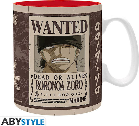 Abysse One Piece - Zoro Wanted Mug Ceramic 460ml