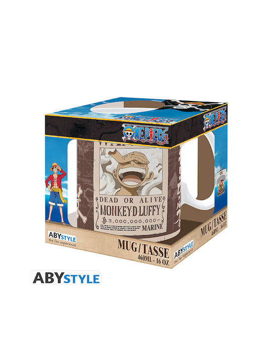Abysse One Piece - Luffy Wanted Mug Ceramic 460ml