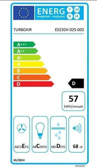 TurboAir Certosa Kitchen Vent Chimney 90cm Inox with Wi-Fi