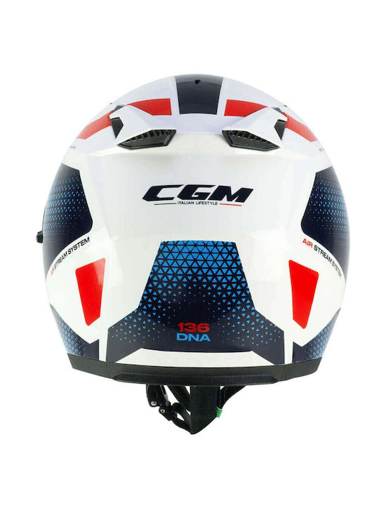 CGM 136G Jet με Sun Visor ECE 22.06 White/Blue