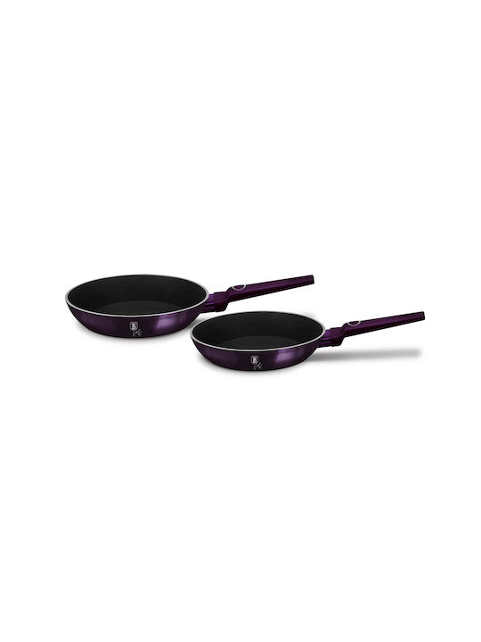 Berlinger Haus Pans Set of Aluminum with Stone Coating Purple Eclipse 2pcs