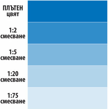 Casa Bella Пластмасов Боя за Вътрешна и Външна Употреба Blue Color 200мл
