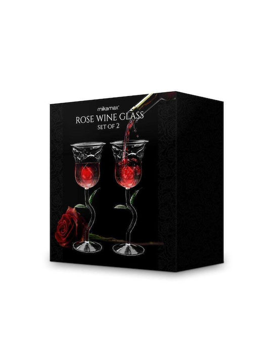 Mikamax Glass for Red Wine made of Glass in Pink Color Goblet