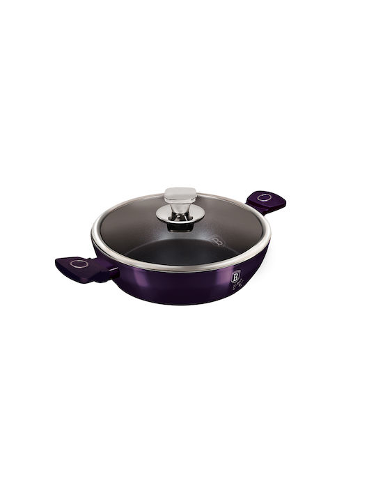 Berlinger Haus Purple Eclipse Collection Shallow Pot made of Aluminum 2.3lt / 24cm