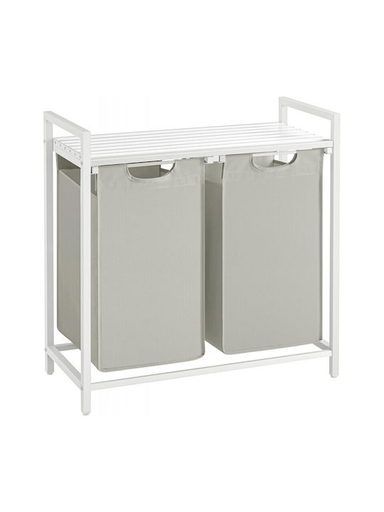 Vasagle Metal Laundry Basket 96l 73x33x72cm White