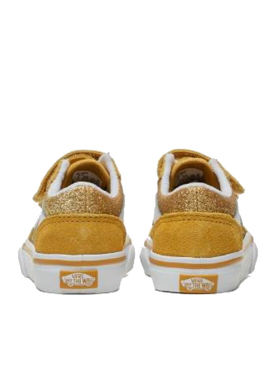 Old Skool Old Skool Kids Sneakers with Scratch Gold