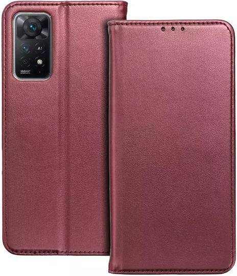 Techwave Smart Leather Case Motorola Moto G14 Burgundy