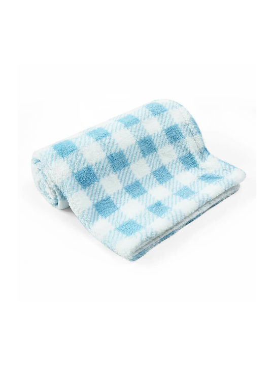 Mother's Choice Blanket Nursery Swaddling Blankets Fleece Blue Blue 76x102cm