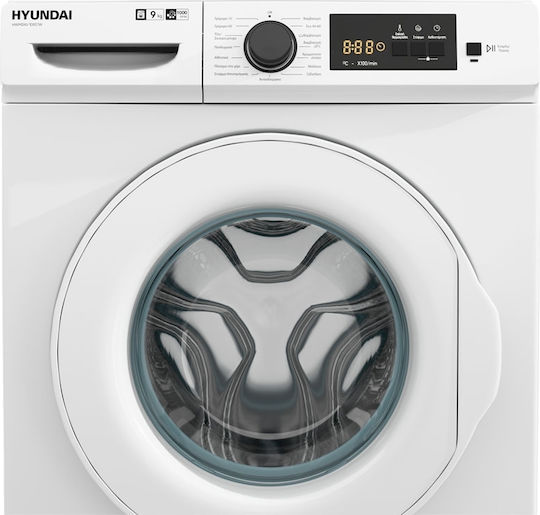 Hyundai Πλυντήριο Ρούχων 9kg 1000 Στροφών Eco Wash HWM24V-109T/W