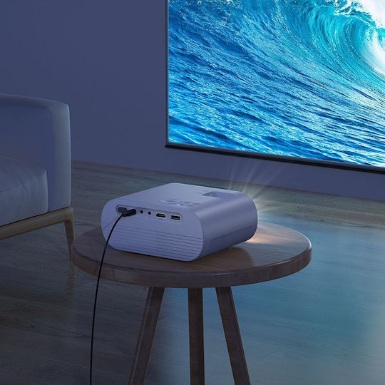 Hoco DT1 Proiector LCD HD LED cu Wi-Fi Alb