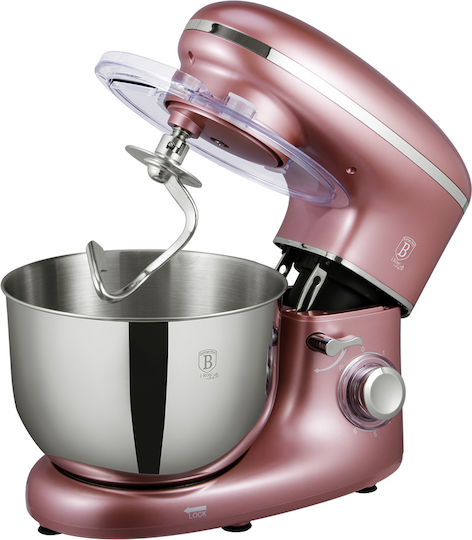 Berlinger Haus Stand Mixer 1300W with Stainless Mixing Bowl 6lt Pink