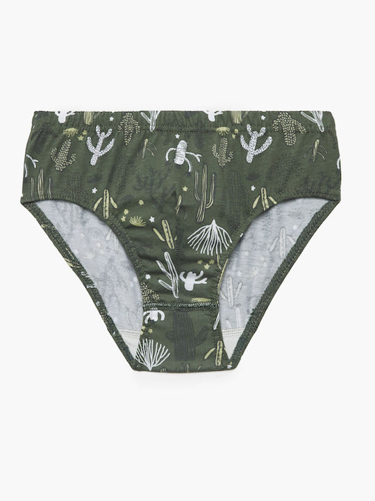 Pretty Baby Set of Kids' Briefs Khaki-black