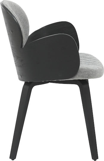 Darnell Dining Room Wooden Armchair Black, Grey 56x56x83cm