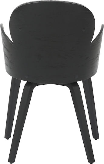 Darnell Dining Room Wooden Armchair Black, Grey 56x56x83cm