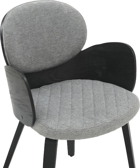 Darnell Dining Room Wooden Armchair Black, Grey 56x56x83cm