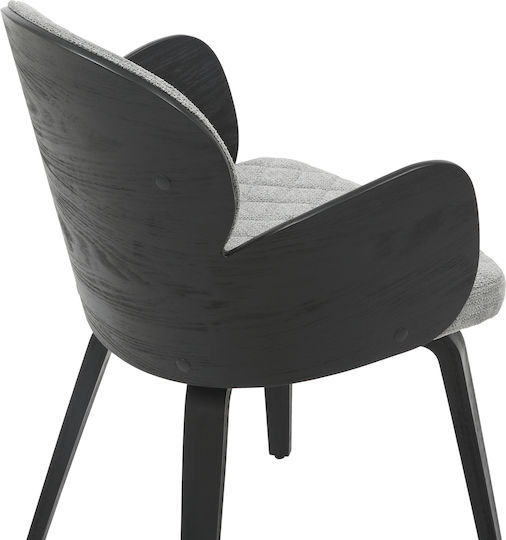 Darnell Dining Room Wooden Armchair Black, Grey 56x56x83cm