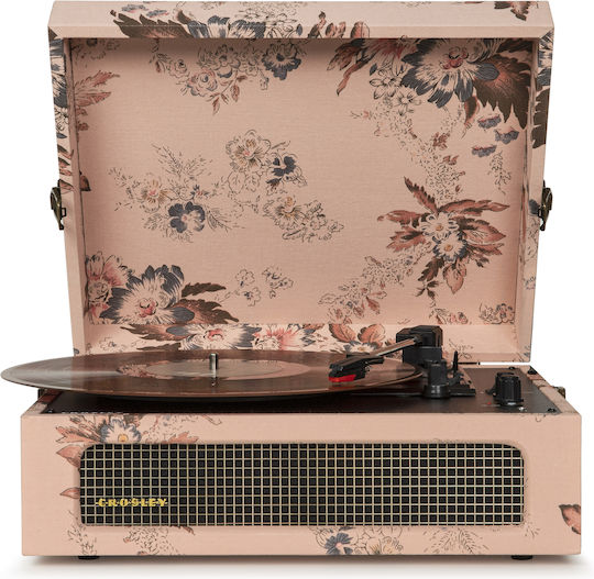 Crosley Voyager SF0005RP-FL1 Βαλιτσάκι Πικάπ με Ενσωματωμένα Ηχεία Floral