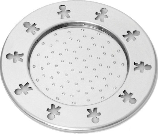 Alessi Rund Untersetzer Hölzernes Gray 13cm 4Stück