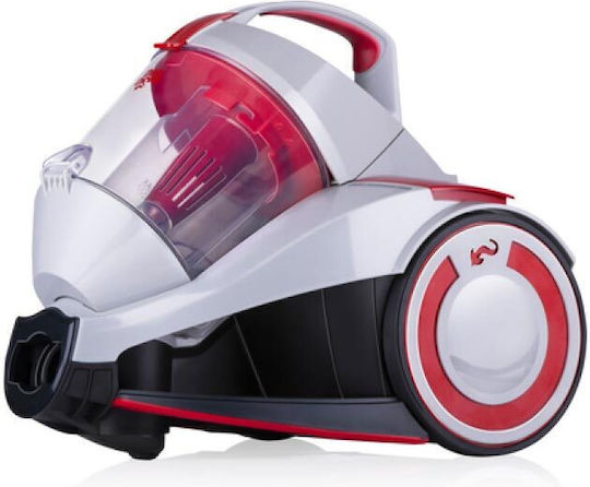 Dirt Devil DD2502 Ηλεκτρική Σκούπα 700W με Κάδο 1.8lt Κόκκινη