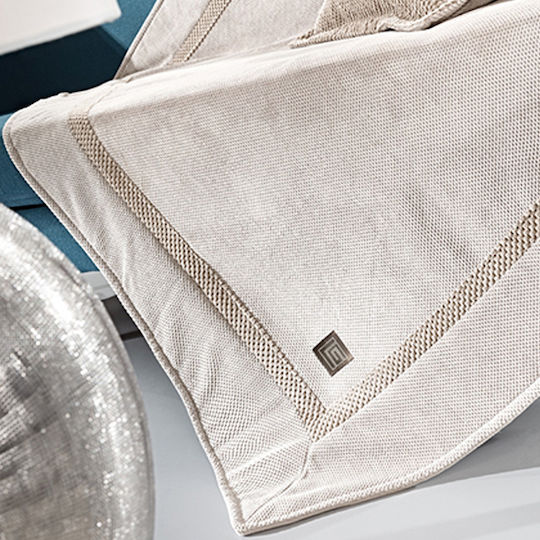 Guy Laroche Rubicon Ριχτάρι Πολυθρόνας Δύο 'Οψεων 150x170εκ. Sand