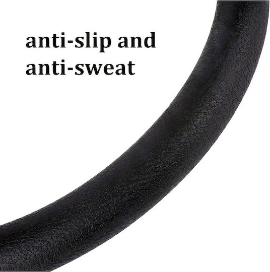 Autoline Car Steering Wheel Cover with Diameter 36-45cm Silicone Black