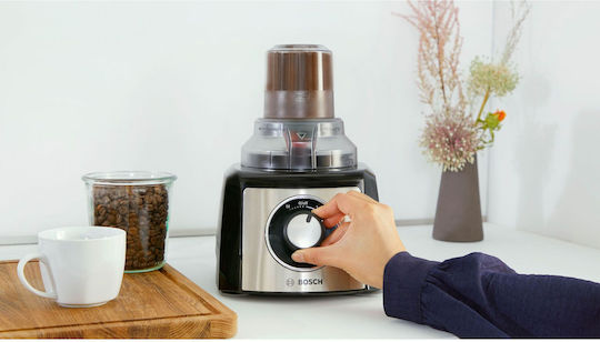 Bosch Multifunctional Food Processor 900W with Pot 2.3lt and Jug Blender Silver