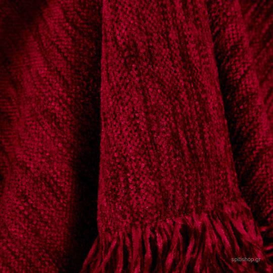 Anna Riska 1300 Ριχτάρι Τετραθέσιου Καναπέ Chenille 180x320εκ. Red