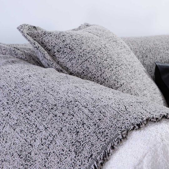 Nef-Nef Homeware Alamo Ριχτάρι Τριθέσιου Καναπέ Ζακάρ 170x300εκ. Grey