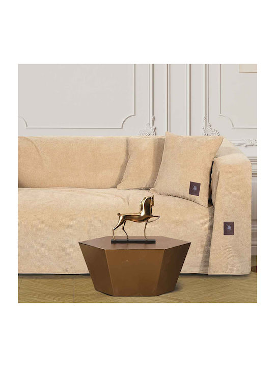 Greenwich Polo Club 3923 Decke Dreisitzer-Sofa Fleece 180x300cm Beige