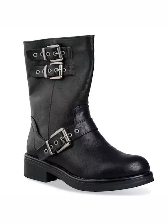 Envie Shoes Biker Boots Black E23-20227-34