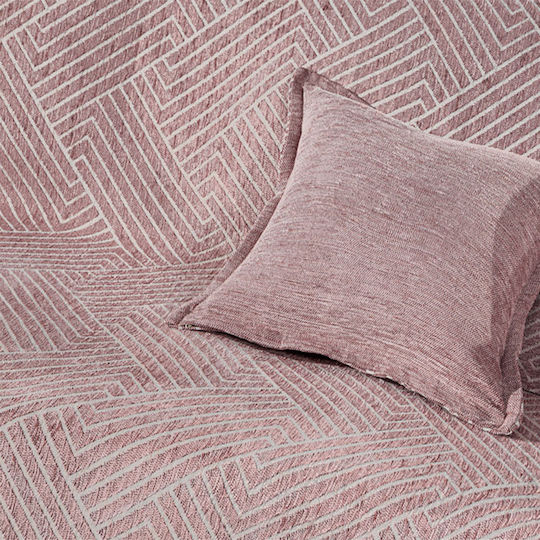 Guy Laroche Ριχτάρι Τριθέσιου Καναπέ Goya 180x300εκ. Old Pink