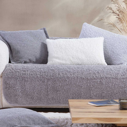 Nef-Nef Homeware Vanjel Фотьойл Throw П150xМ180см Сребърен Nef-Nef Homeware Vanjel Фотьойл Throw П150xМ180см Сребърен
