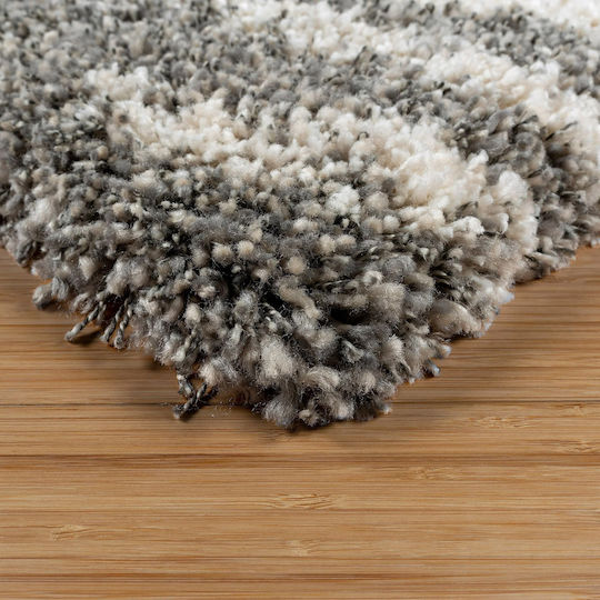 Saray Home Χαλί Ορθογώνιο Shaggy Μπεζ-γκρι 160x220cm