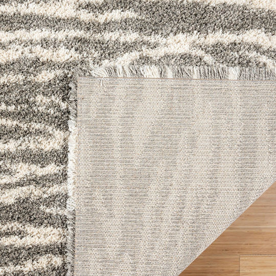 Saray Home Χαλί Ορθογώνιο Shaggy Μπεζ-γκρι 160x220cm