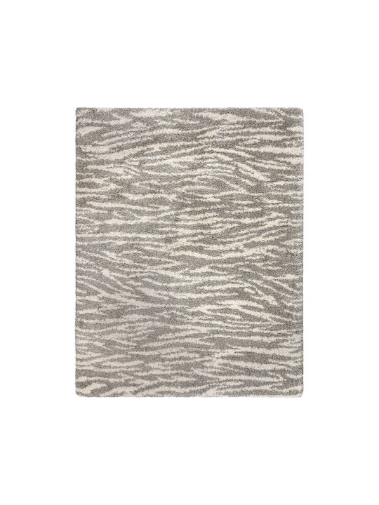 Saray Home Χαλί Ορθογώνιο Shaggy Μπεζ-γκρι 160x220cm