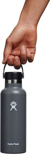Hydro Flask Standard Mouth Μπουκάλι Θερμός Ανοξείδωτο BPA Free 621ml Moonshadow