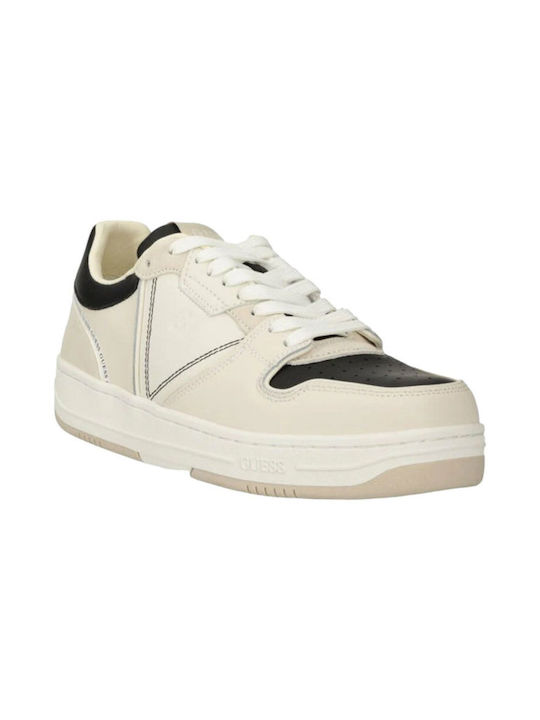 Guess Sneakers White Beige Black