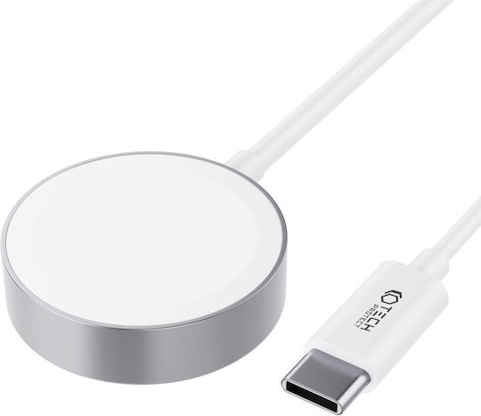 Tech-protect Ultraboost Magnetic Inductive Charger Usb-c Connector Apple Watch 1.2m White