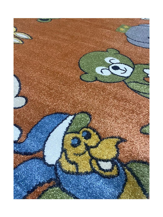 Kinder Teppich Braun 200x240cm
