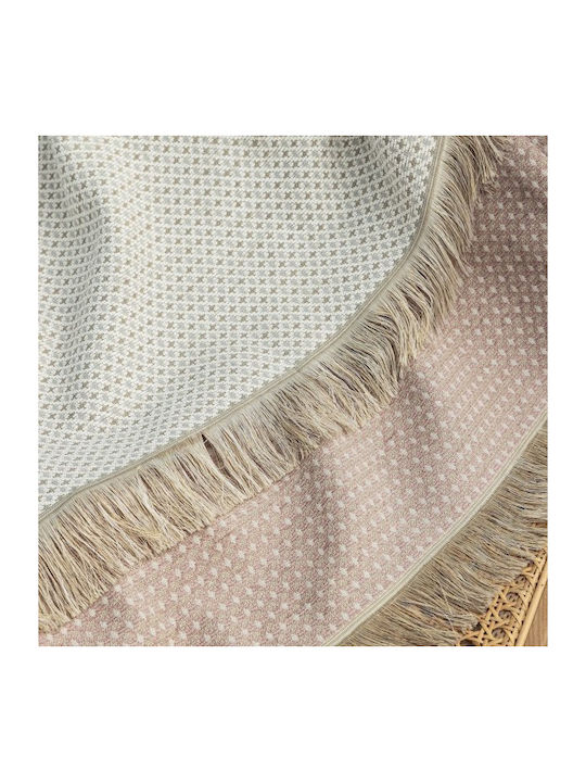 Palamaiki Zeta Ριχτάρι Πολυθρόνας Chenille 180x180εκ. Pink